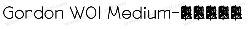 Gordon W01 Medium字体转换